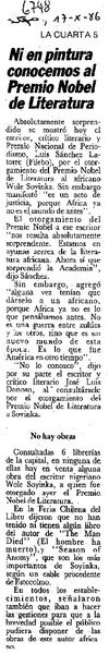 Ni en pintura conocemos al Premio Nobel de Literatura