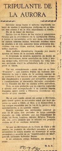 Tripulante de la aurora