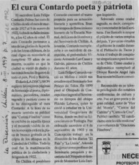 El cura Contardo poeta y patriota
