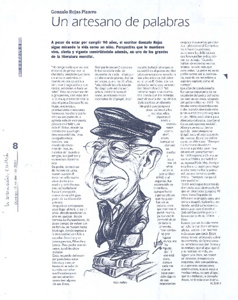 Un artesano de palabras
