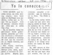 Yo lo conozco