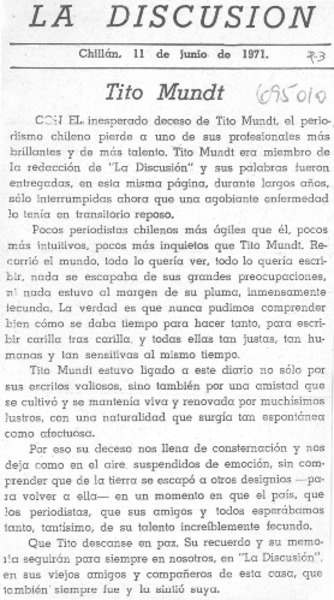 Tito Mundt.