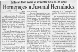 Homenajes a Juvenal Hernández  [artículo].