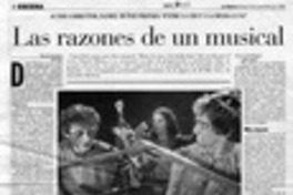 Las razones de un musical  [artículo] Rocío Lineros.