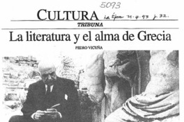 La literatura y el alma de Grecia