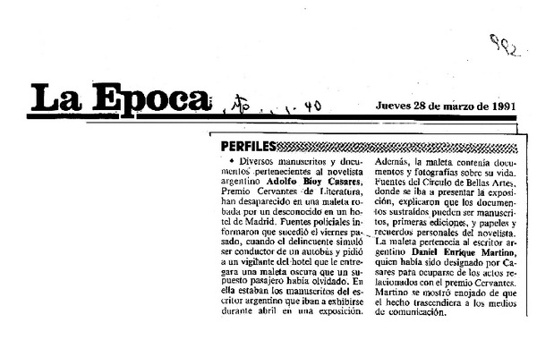 Perfiles.