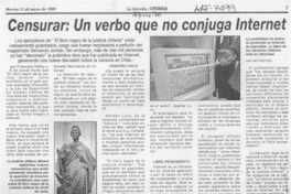 Censurar, un verbo que no conjuga internet  [artículo].
