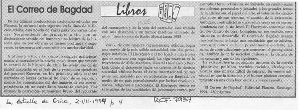 El Correo de Bagdad  [artículo].