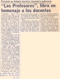 Los profesores.