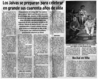 Los Jaivas se preparan para celebrar en grandes sus cuarenta años de vida.