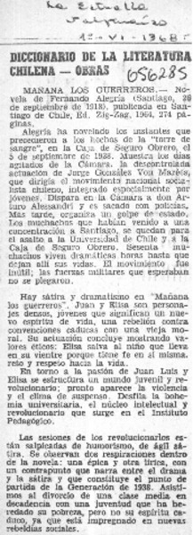 Diccionario de la literatura chilena-obras.  [artículo]
