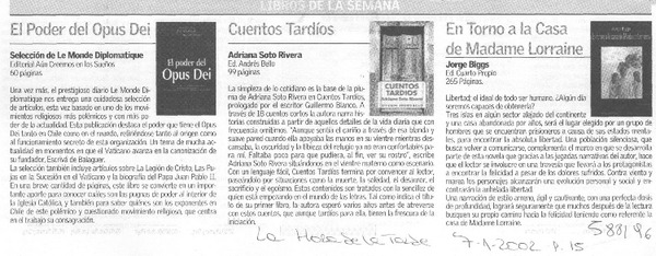 Libros de la semana