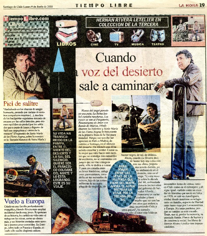 Cuando la voz del desierto sale a caminar.  [artículo]