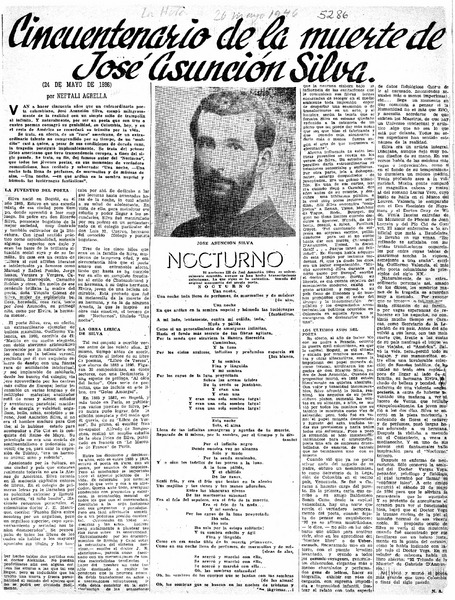 Cincuentenario de la muerte de José Asunción Silva