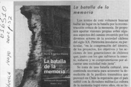 La batalla de la memoria  [artículo]