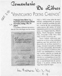 "Veinticuatro poetas chilenos"  [artículo].