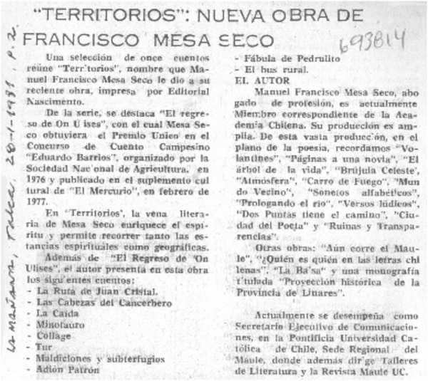 Territorios".