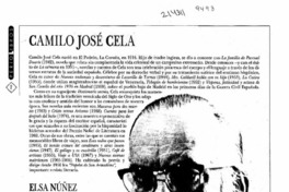 Camilo José Cela  [artículo].