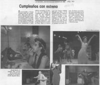 Cumpleaños con estreno  [artículo].