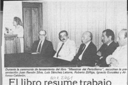 El Libro resume trabajo de eminentes periodistas  [artículo].