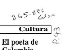 El Poeta de Colombia  [artículo].