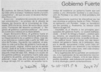Gobierno fuerte