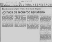 Jornada de recuerdo nerudiano  [artículo]