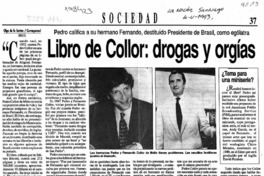 Libro de Collor, drogas y orgías  [artículo] Olga de los Santos.