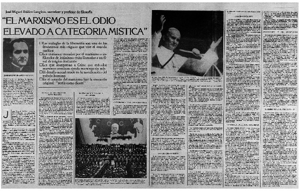 "El Marxismo es el odio elevado a categoría mística"