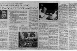 "El Marxismo es el odio elevado a categoría mística"