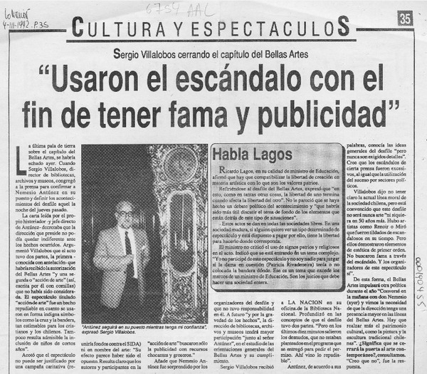 "Usaron el escándalo con el fin de tener fama y publicidad"  [artículo].