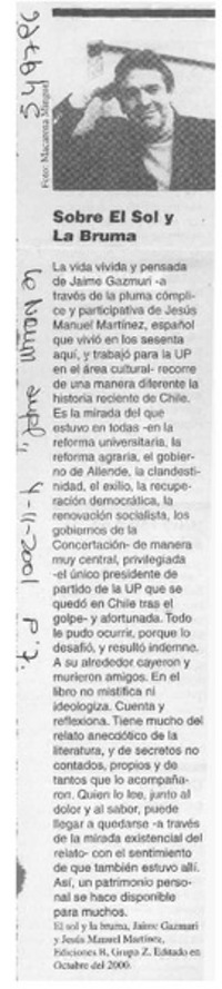 Sobre el sol y la bruma  [artículo]