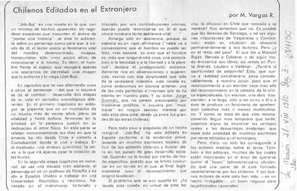 Chilenos editados en el extranjero