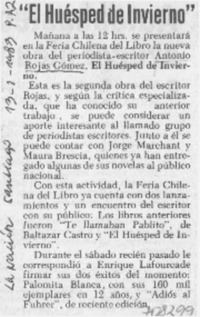 El Huésped de invierno.