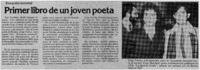 Primer libro de un joven poeta.