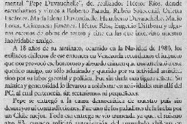 Recuerdo de Héctor Duvauchelle