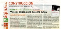 Viaje al origen de la derecha actual  [artículo] Luis Valenzuela P.