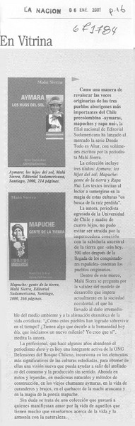 En vitrina.