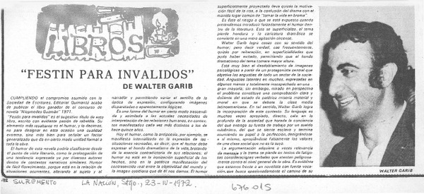 Festín para inválidos.