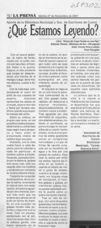 Himno del ángel parado en una pata  [artículo]