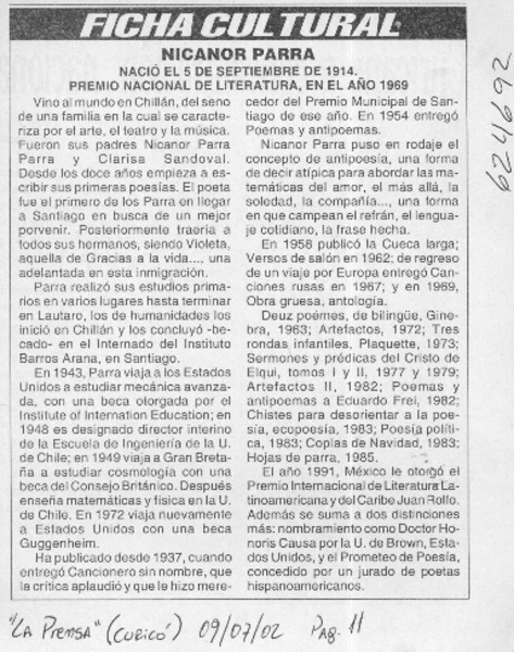 Nicanor Parra