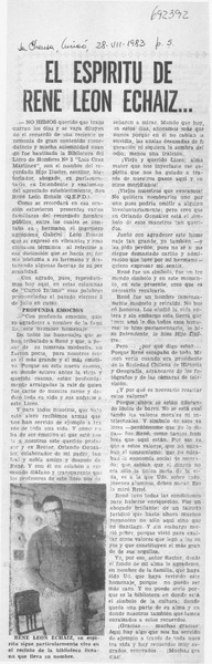 El Espíritu de René León Echaiz--