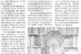 Escritor Antonio Cisneros recibirá Premio de Letras "José Donoso"