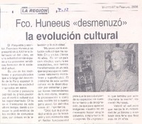Fco. Huneeus "desmenuzó" la evolución cultural