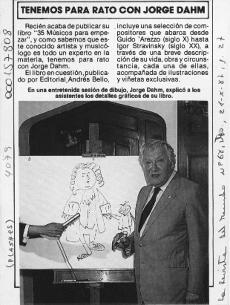 Tenemos para rato con Jorge Dahm  [artículo].