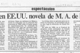 Publican en EE.UU. novela de M. A. de la Parra  [artículo]