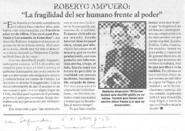 "la fragilidad del ser humano frente al poder"