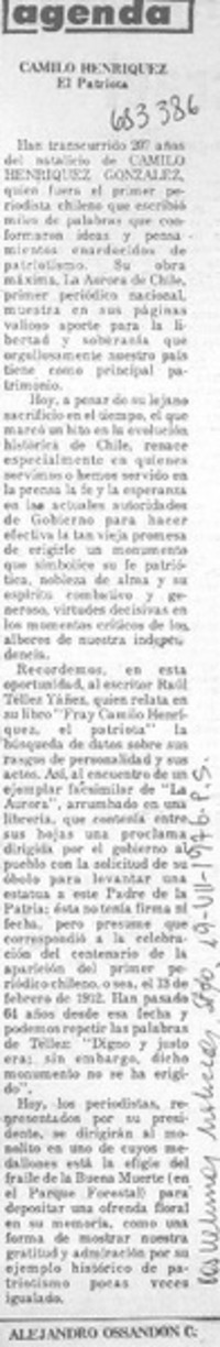 Camilo Henríquez
