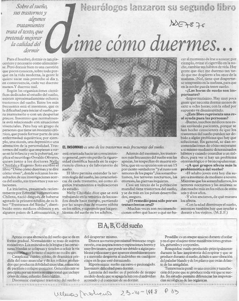 Dime cómo duermes --