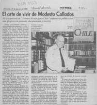 El Arte de vivir de Modesto Collados